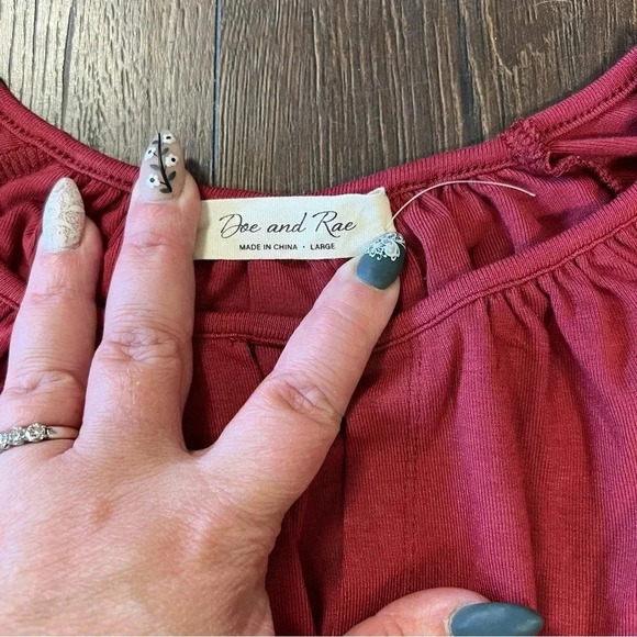 Doe & Rae Raelyn top SZ LG - Picture 4 of 5